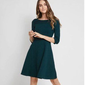 Modcloth Braid My Entire Day Dress Teal Medium M